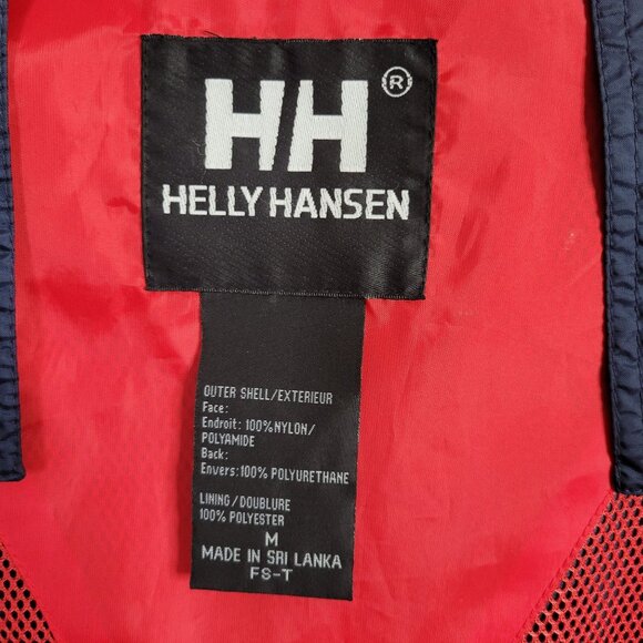 Helly Hansen Mens Size M Windbreaker Waterproof Packable Jacket Hooded Vented - Picture 4 of 11